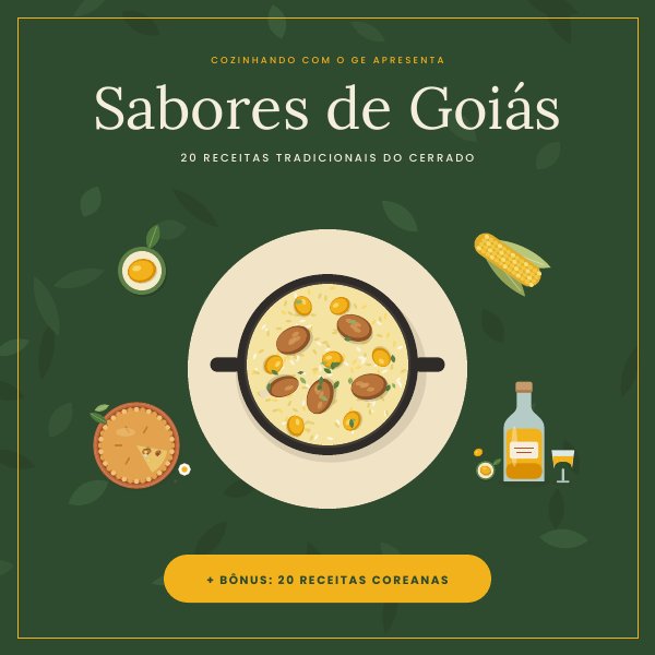 Capa do e-book Sabores de Goiás